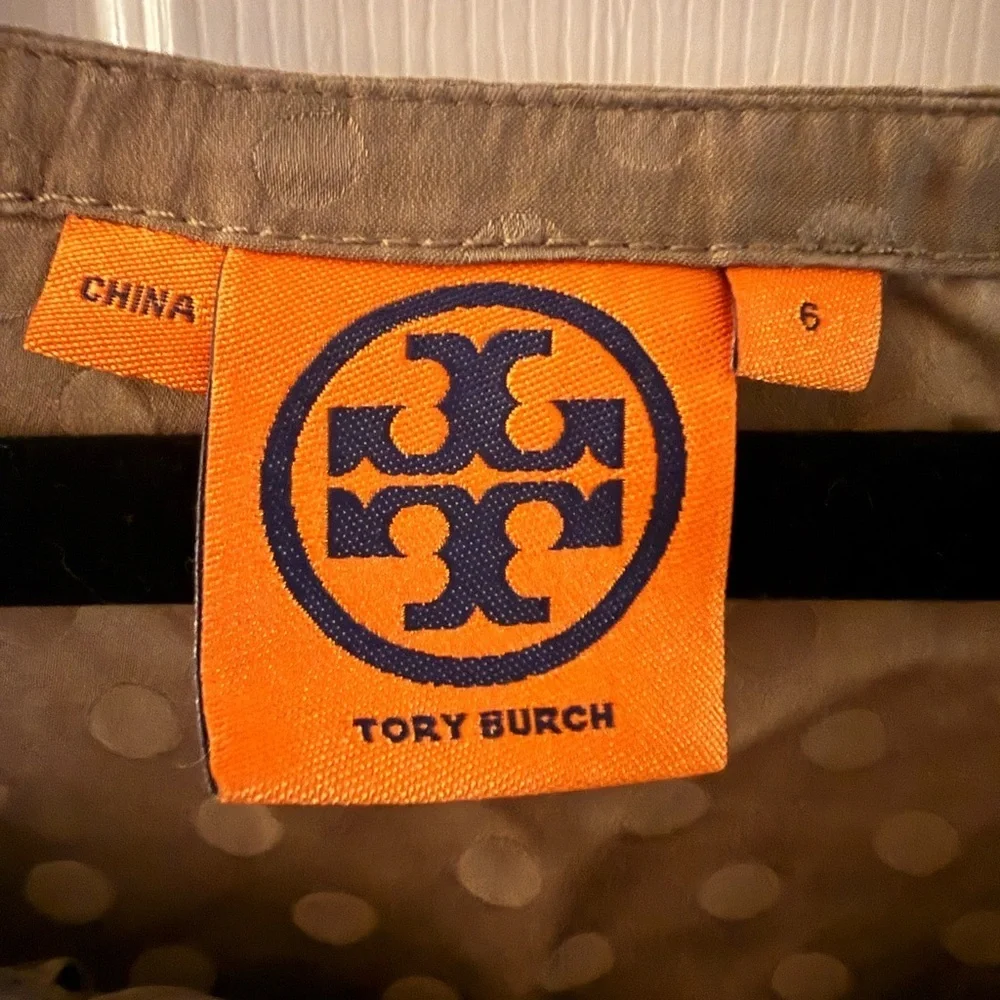 Tory Burch Beige Textured Blouse